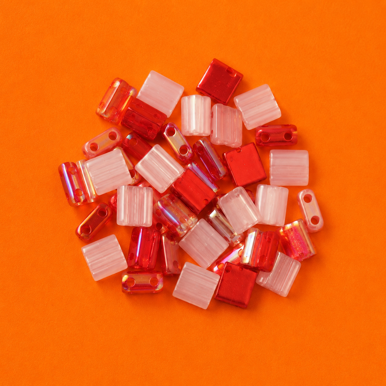 Mix Miyuki Tila Sakura – Perles japonaises rose, rouge – 10g