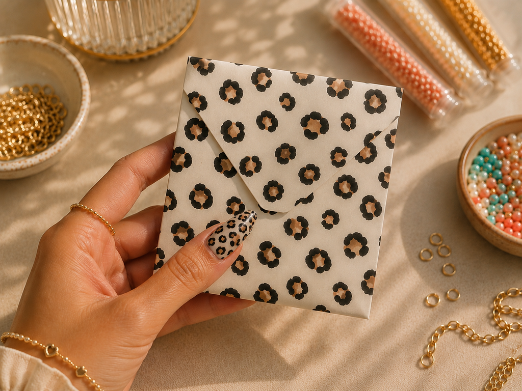 Kit emballage bijoux – pochons organza, cartes & pochettes 80 PCS