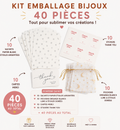 Kit Emballage Bijoux 40 pièces – Étoiles Argentées | Créatrices Bijoux