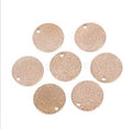 Breloque ronde martelée en acier inoxydable doré rose 15 mm – pendentif pour création de bijoux (lot de 10) perles bijoux - Perlatopia