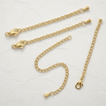 Chaînette d'Extension Acier Inoxydable Doré 5cm – Extension Bracelet Collier – Fermoir Mousqueton perles bijoux - Perlatopia