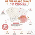 Kit Emballage Bijoux 40 pièces – Étoiles Argentées | Créatrices Bijoux perles bijoux - Perlatopia