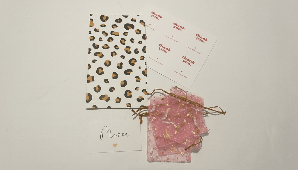 Kit emballage bijoux – pochons organza, cartes & pochettes (15 pièces de chaque) perles bijoux - Perlatopia