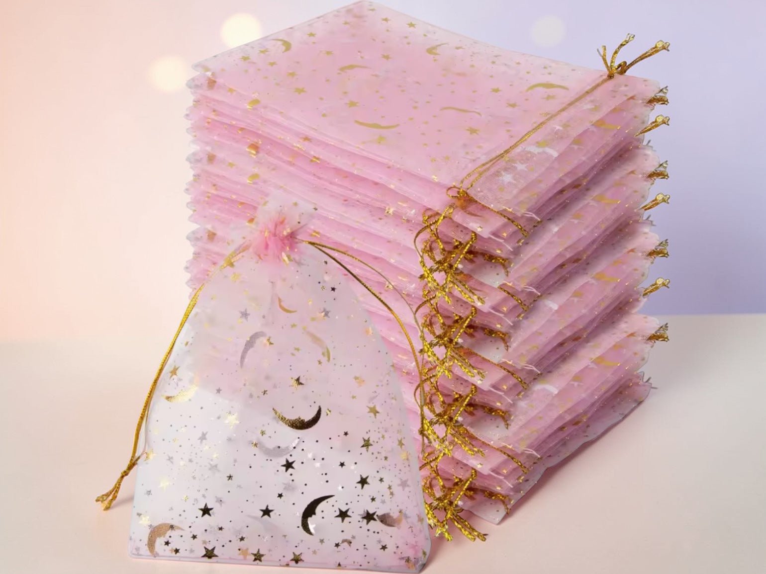 Kit emballage bijoux – pochons organza, cartes & pochettes 80 PCS perles bijoux - Perlatopia