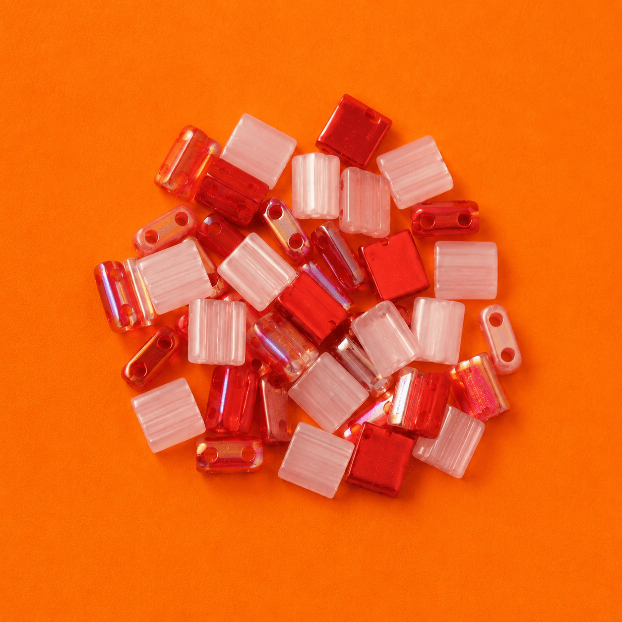 Mix Miyuki Tila Sakura – Perles japonaises rose, rouge – 10g perles bijoux - Perlatopia