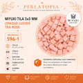 Perles Miyuki Tila 5x5 mm Opaque Luster Tea Rose 596-1 – Perles japonaises en verre – 50 g & 100 g perles bijoux - Perlatopia