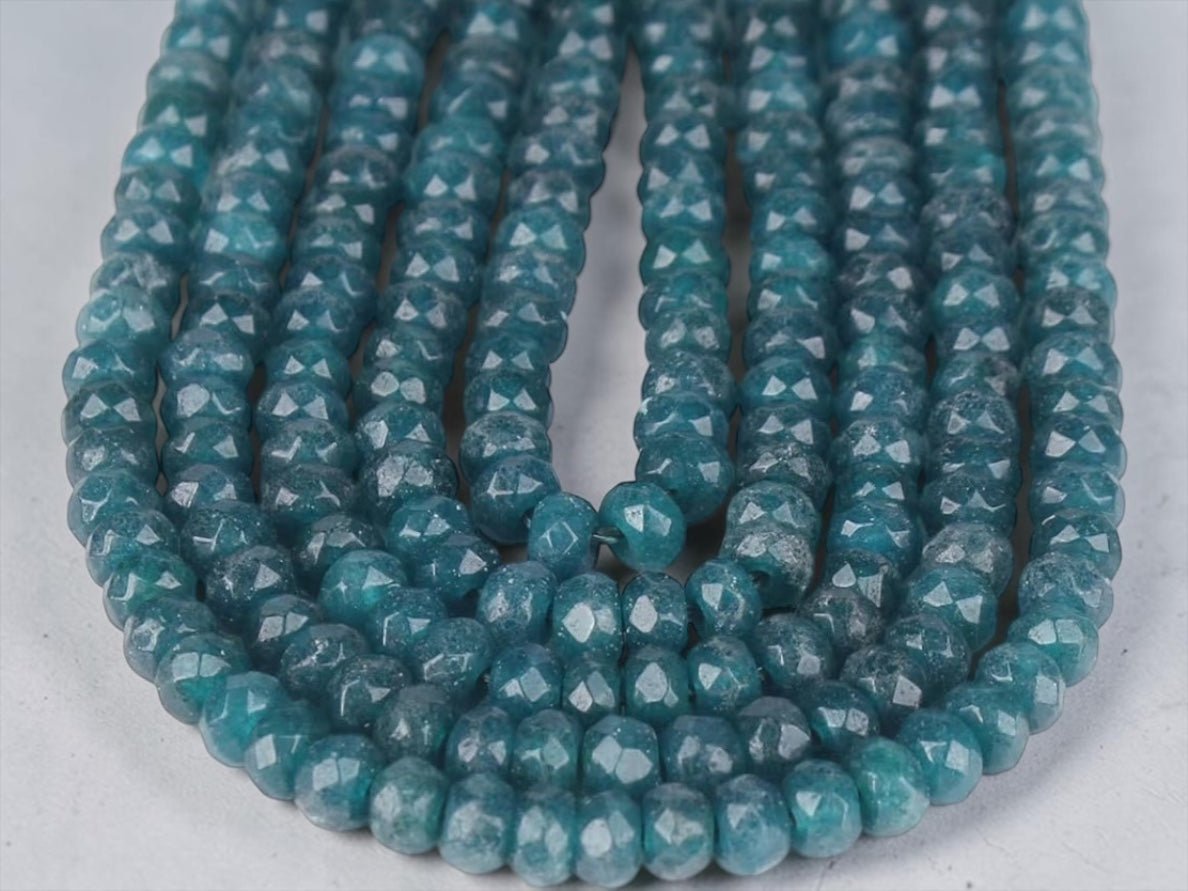 Perles Saphir Indien Facettées 4mm | Lot 20 | Perlatopia perles bijoux - Perlatopia