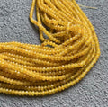 Perles Topaze Jaune Facettées 4x6mm | Lot 20 | Perlatopia perles bijoux - Perlatopia