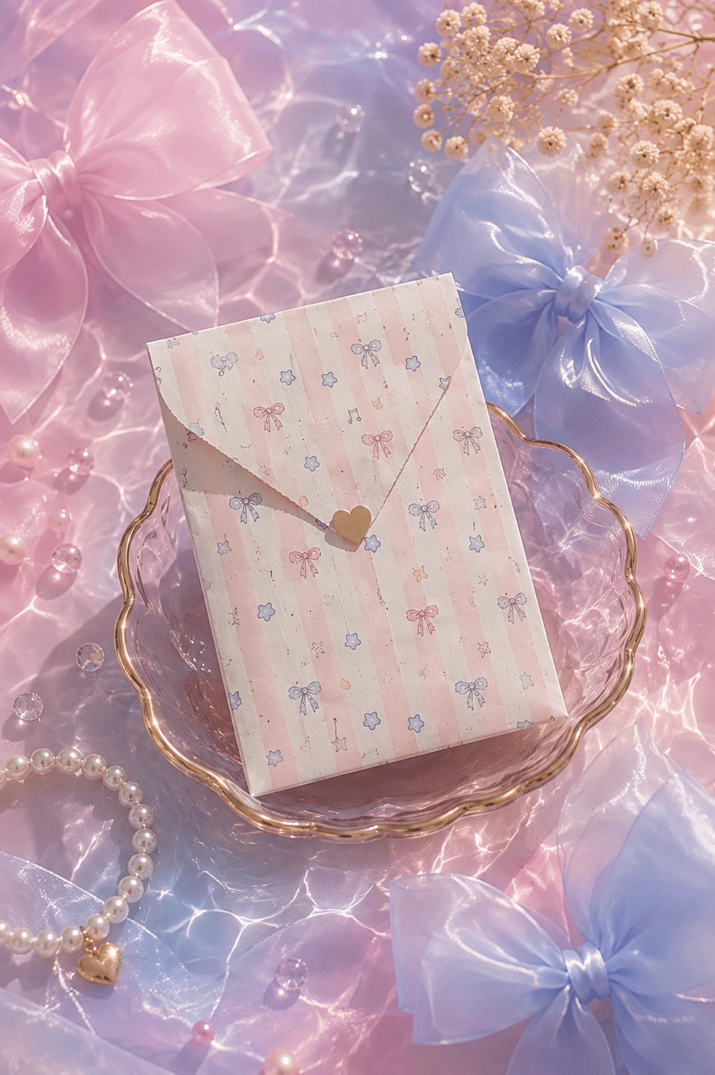 Sacs cadeaux papier rose rayé x10 – Pochette emballage bijoux, packaging créateur, petit sachet cadeau mignon, sac cadeau pastel perles bijoux - Perlatopia